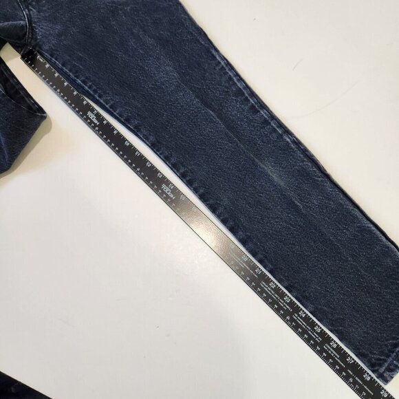 Bongo Vintage 80s Tapered High Rise Jeans Juniors 9 Dark Navy Blue Cotton Denim - Picture 7 of 10